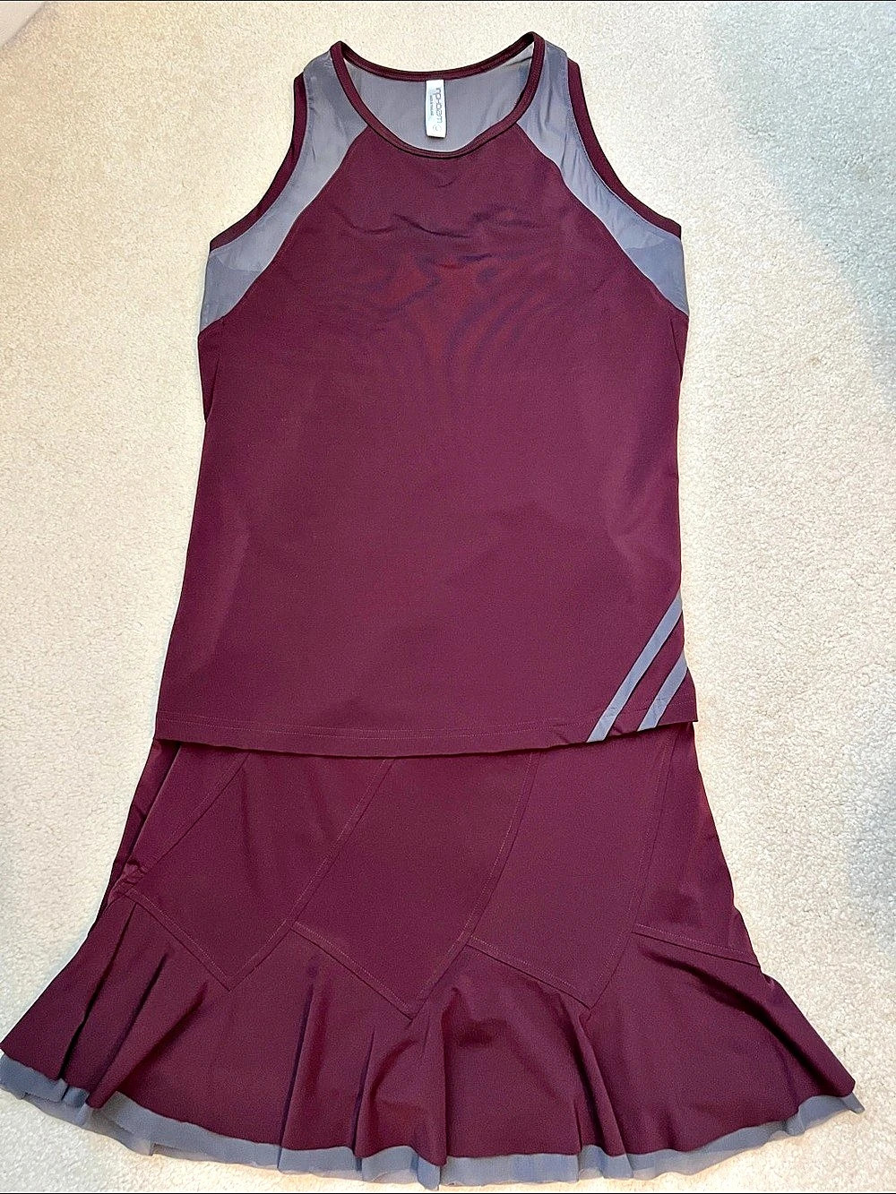 inphorm Women's Athletic Tank and Skirt Size Large
